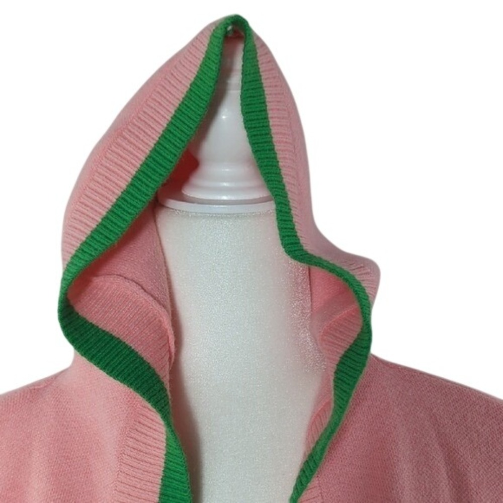 Ivy Storehouse AKA Ivy Leaf Knit Cape Pink Green Alpha Kappa‎ Alpha Sorority XL - Picture 6 of 15
